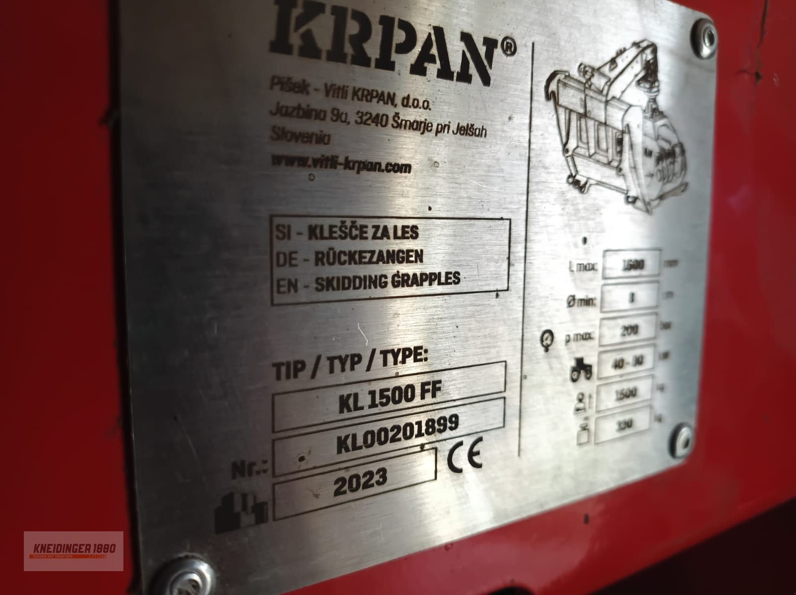 Ladekrane & Rückezange typu Krpan Kl 1500 FF, Gebrauchtmaschine v Altenfelden (Obrázek 6)