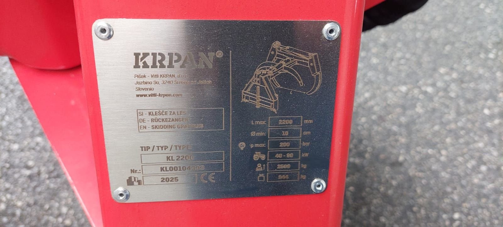 Ladekrane & Rückezange typu Krpan KL2200 Rückezange, Neumaschine v Bergheim (Obrázek 5)