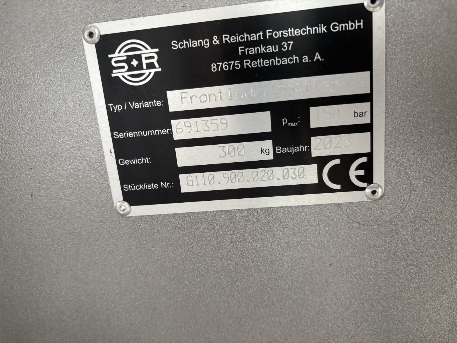 Ladekrane & Rückezange typu Schlang & Reichart RZ 230, Neumaschine v Donaueschingen (Obrázek 4)
