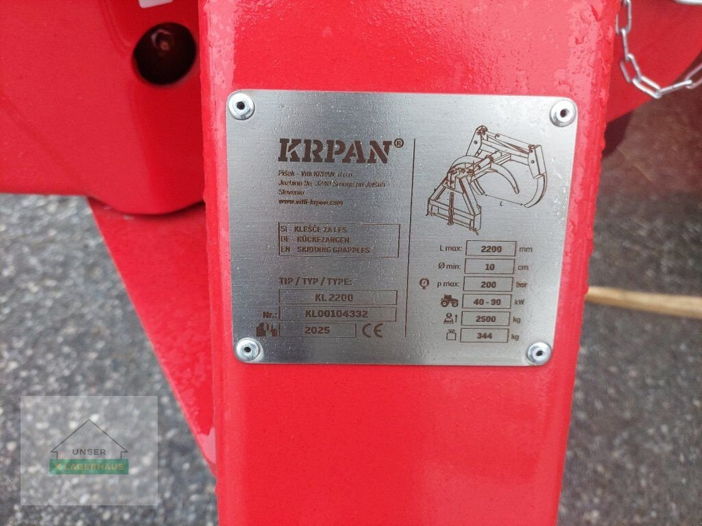 Ladekrane & Rückezange от тип Sonstige KRPAN KL 2200, Neumaschine в Haag (Снимка 4)