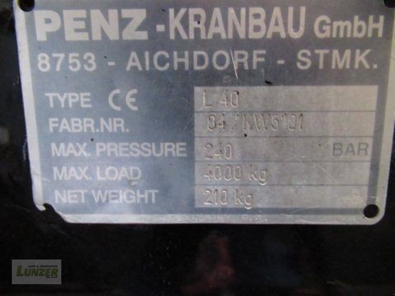 Ladekrane & Rückezange des Typs Sonstige Penz L 40, Gebrauchtmaschine in Kaumberg (Bild 3)
