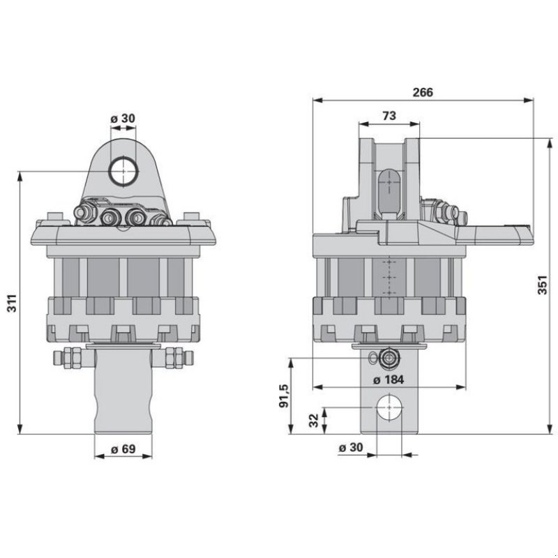 Ladekrane & Rückezange des Typs Sonstige Rotator CR500 Welle DM 69mm 5,5to, Neumaschine in Tamsweg (Bild 13)