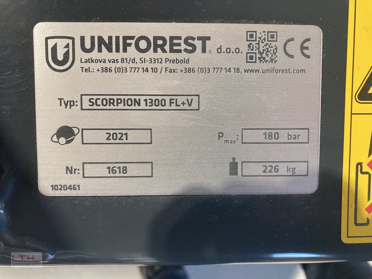 Ladekrane & Rückezange des Typs Uniforest 1300FH, Neumaschine in Gnas (Bild 3)