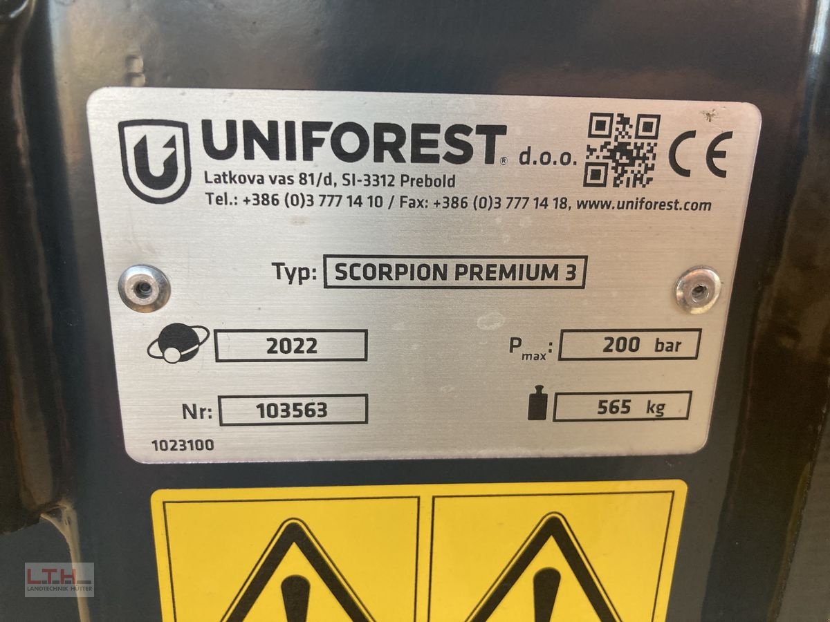 Ladekrane & Rückezange des Typs Uniforest Scorpion Premium 3, Neumaschine in Gnas (Bild 7)