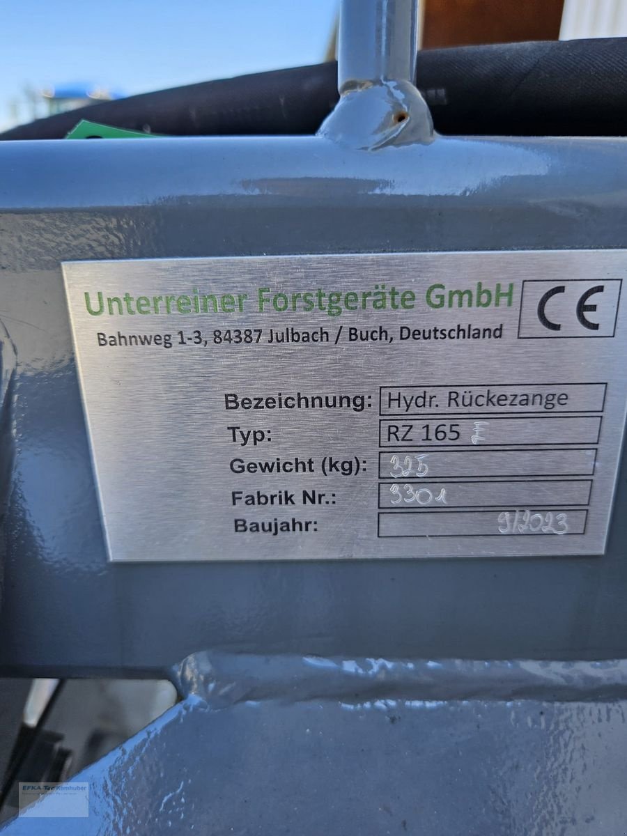 Ladekrane & Rückezange of the type Unterreiner Forest Master RZ 165 E, Gebrauchtmaschine in Erlbach (Picture 2)