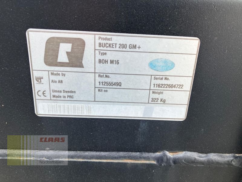 Ladeschaufel del tipo Alö 11255549Q BUCKET GM+ 200, Neumaschine en Hollfeld (Imagen 9)