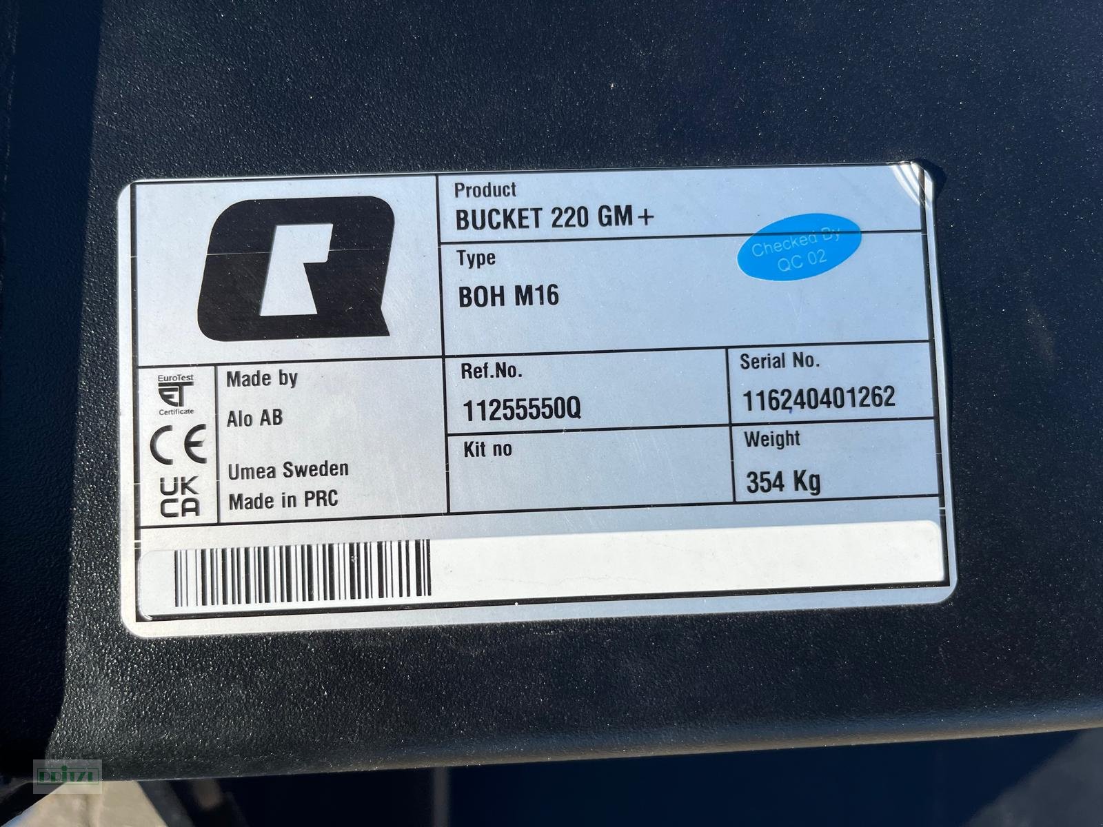 Ladeschaufel des Typs Alö 220 GM+, Neumaschine in Bruckmühl (Bild 5)