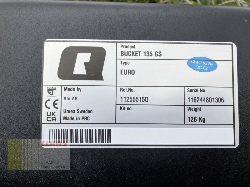 Ladeschaufel des Typs Alö BUCKET 135 GS, Neumaschine in Bad Abbach (Bild 3)