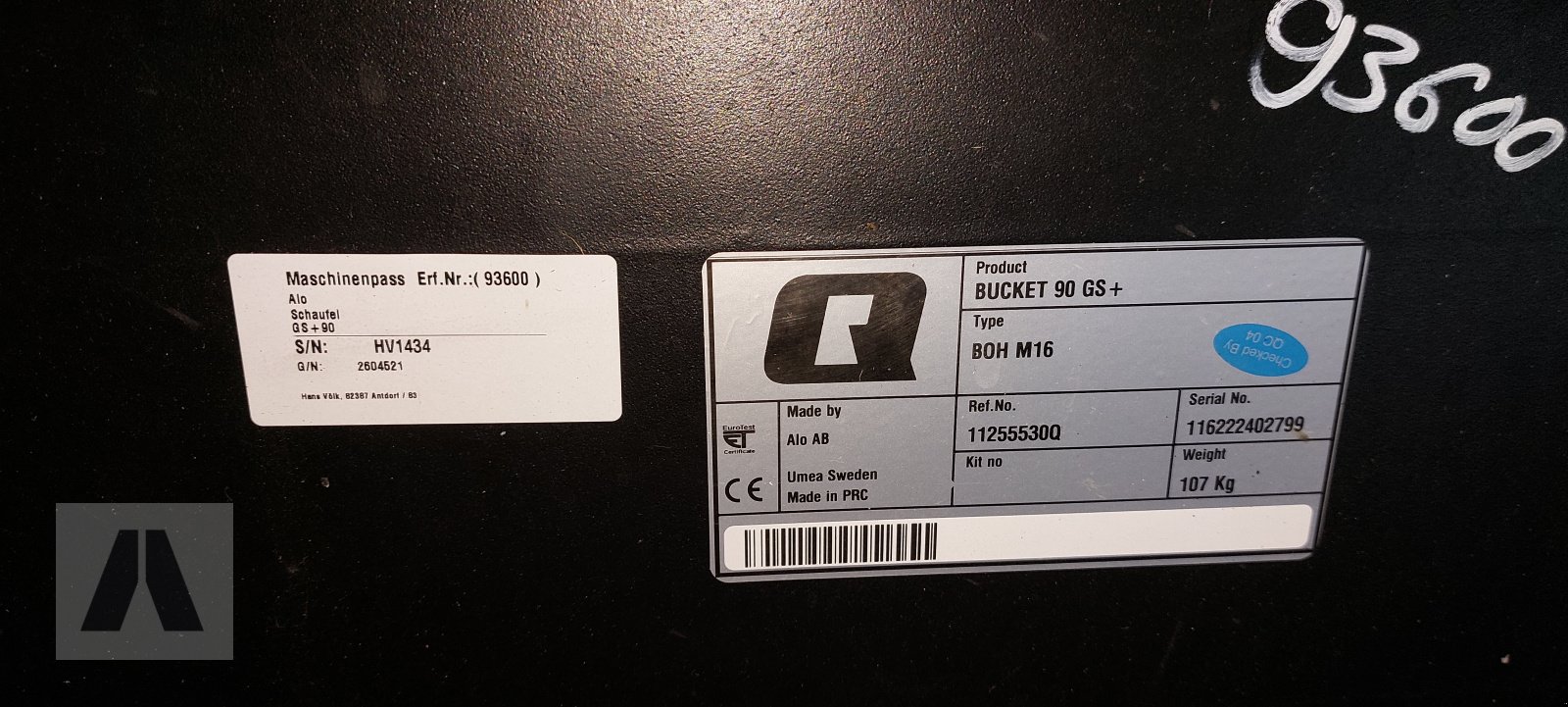 Ladeschaufel des Typs Alö GS 90+, Neumaschine in Schwabmünchen (Bild 6)