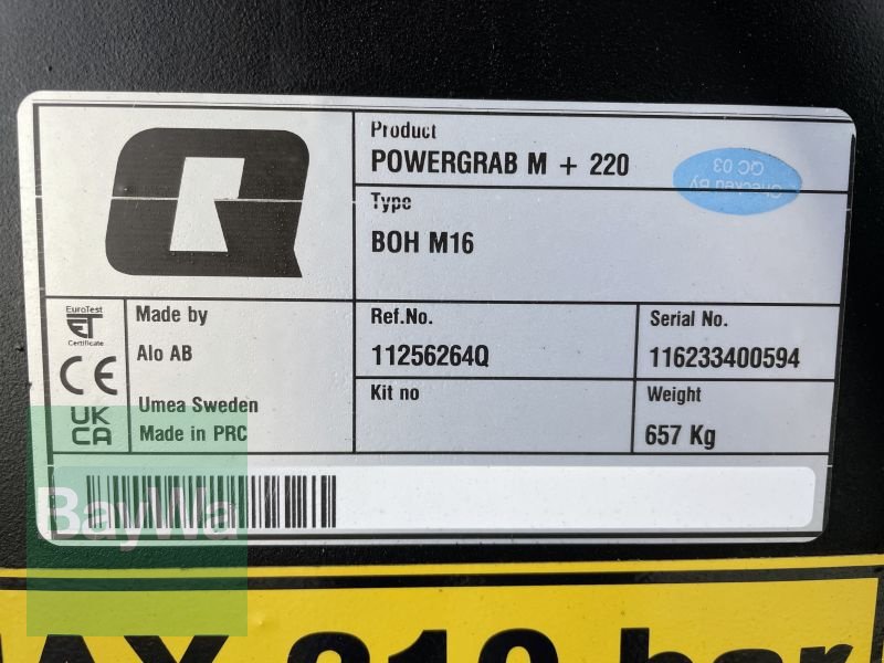 Ladeschaufel des Typs Alö POWERGRAB M+ 220, Gebrauchtmaschine in Bamberg (Bild 8)
