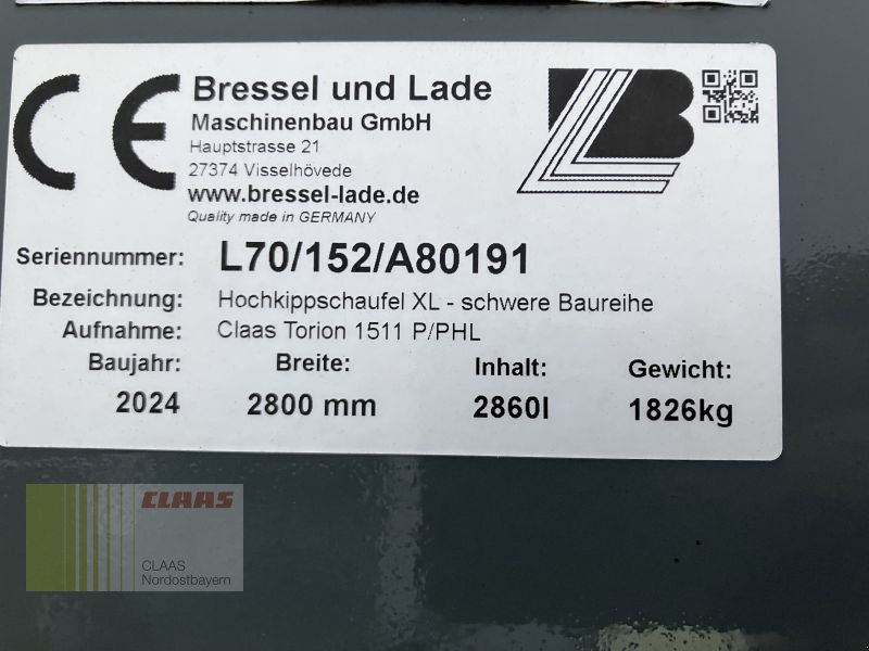 Ladeschaufel typu Bressel & Lade HOCHKIPPSCH. XL (L70) TORION, Vorführmaschine v Schwend (Obrázok 15)