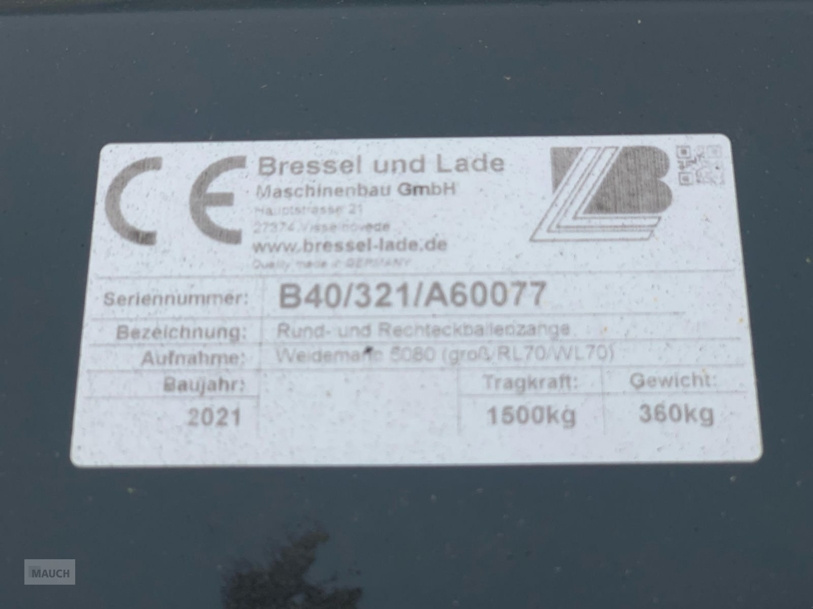 Ladeschaufel des Typs Bressel & Lade Rund- und Rechteck-Ballenzange LAGERABVERKAUF, Neumaschine in Burgkirchen (Bild 9)