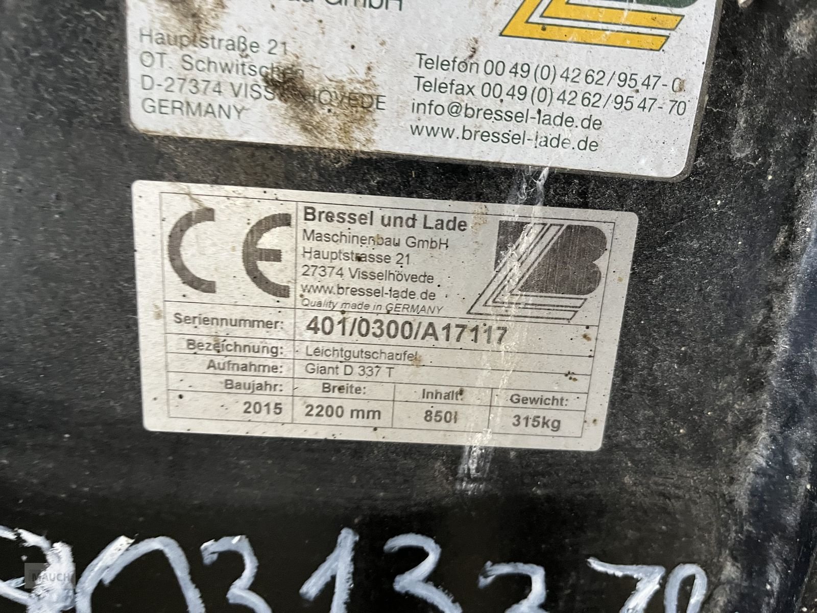 Ladeschaufel des Typs Bressel & Lade Schaufel 2200mm mit Giant Aufnahme, Gebrauchtmaschine in Burgkirchen (Bild 7)