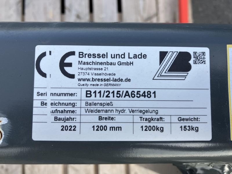 Ladeschaufel des Typs Bressel & Lade VORS. BALLENSPIEß, Gebrauchtmaschine in Strahwalde (Bild 5)