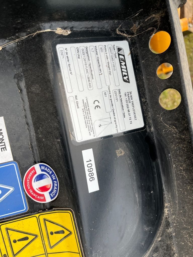 Ladeschaufel van het type Emily DIS’FIB FLANC AVG 2,4m, Gebrauchtmaschine in Calmont (Foto 7)