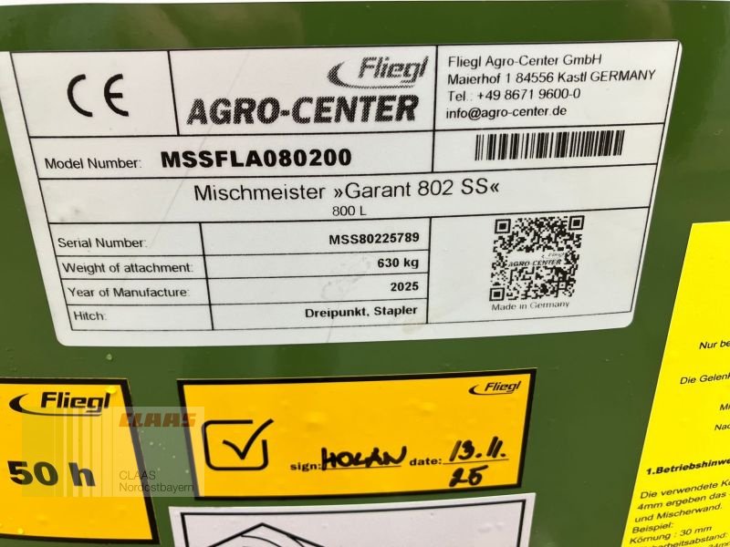 Ladeschaufel типа Fliegl MSSFLA080200 MISCHMEISTER 802, Neumaschine в Freystadt (Фотография 3)