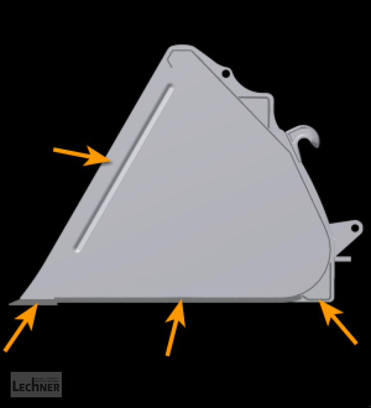Ladeschaufel des Typs Hauer Leichtgutschaufel LGS kurz 1800mm SWE-EURO, Neumaschine in Bad Abbach-Dünzling (Bild 3)