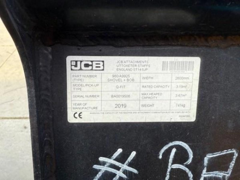 Ladeschaufel des Typs JCB 3200 litres 2.6 m Qfit, Gebrauchtmaschine in Sorée (Bild 11)