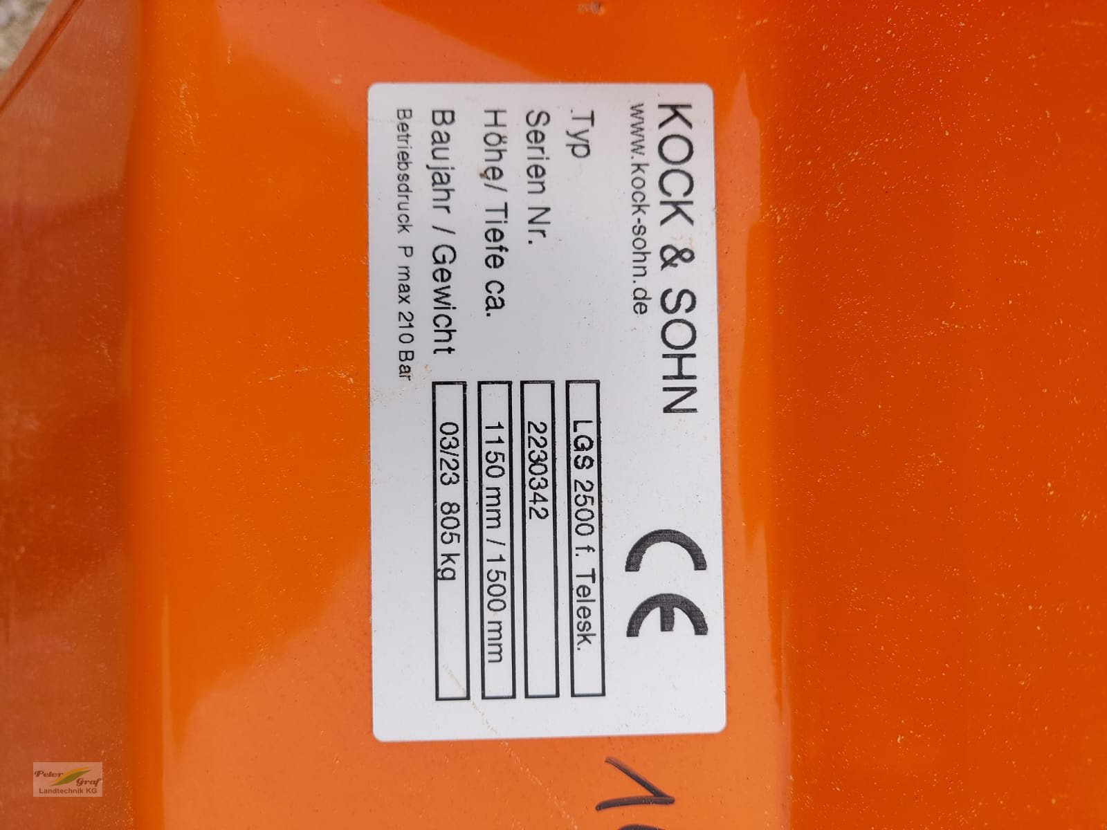 Ladeschaufel des Typs Kock & Sohn Leichtgutschaufel LGS250, Neumaschine in Pegnitz-Bronn (Bild 3)