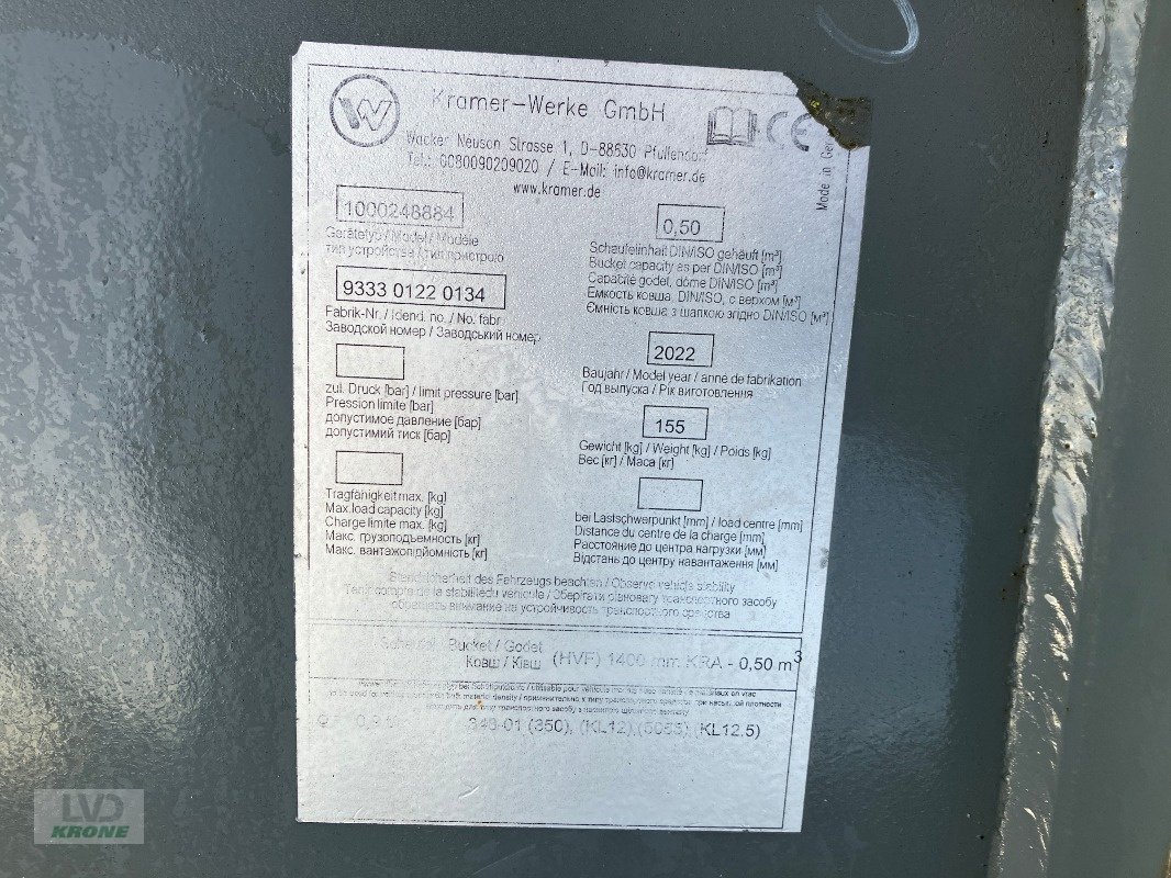 Ladeschaufel a típus Kramer 1400 mm, Gebrauchtmaschine ekkor: Spelle (Kép 7)