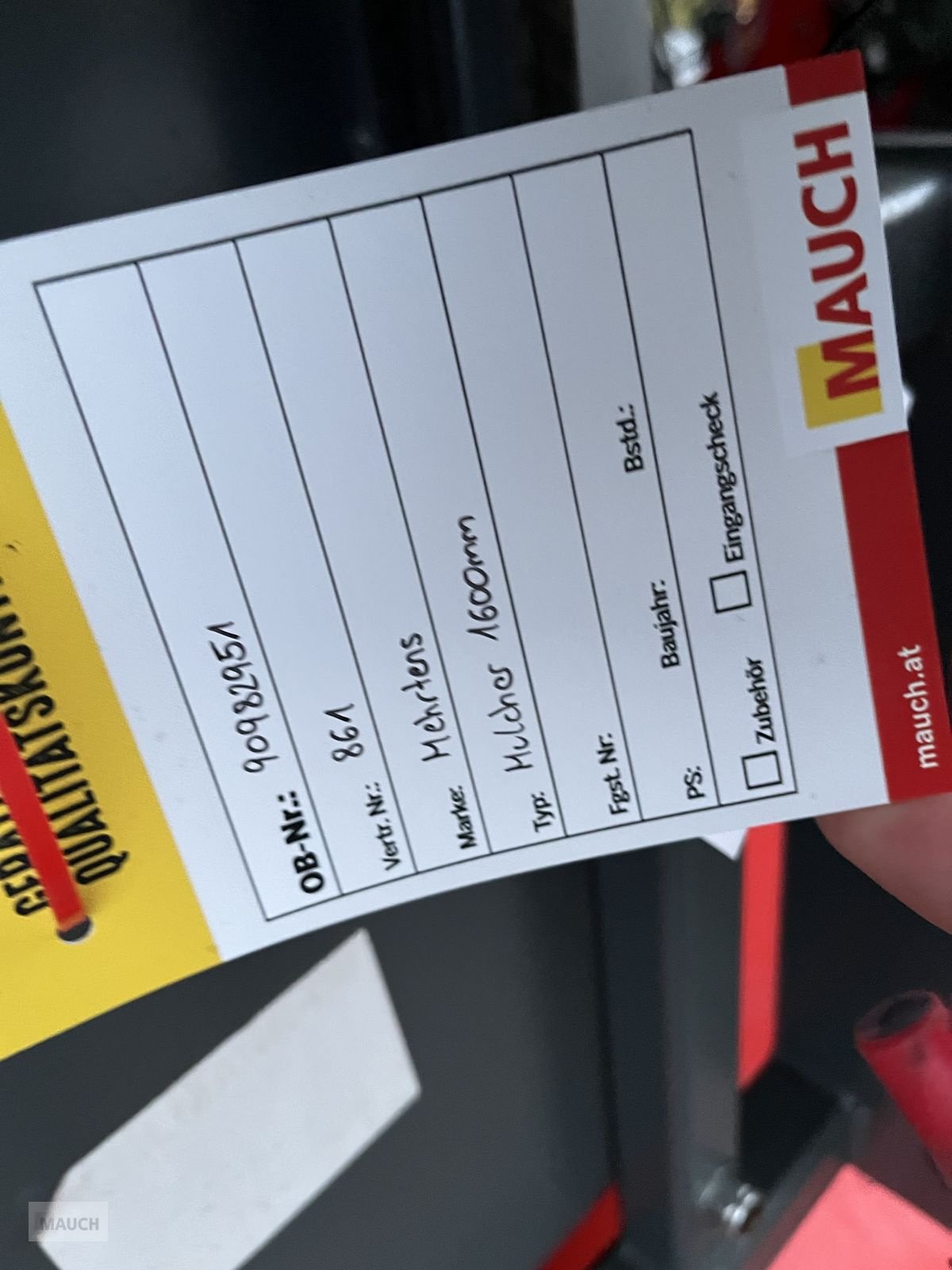 Ladeschaufel typu Mehrtens Schlegelmulcher 1600mm mit Weidemann HV, Gebrauchtmaschine v Burgkirchen (Obrázek 8)