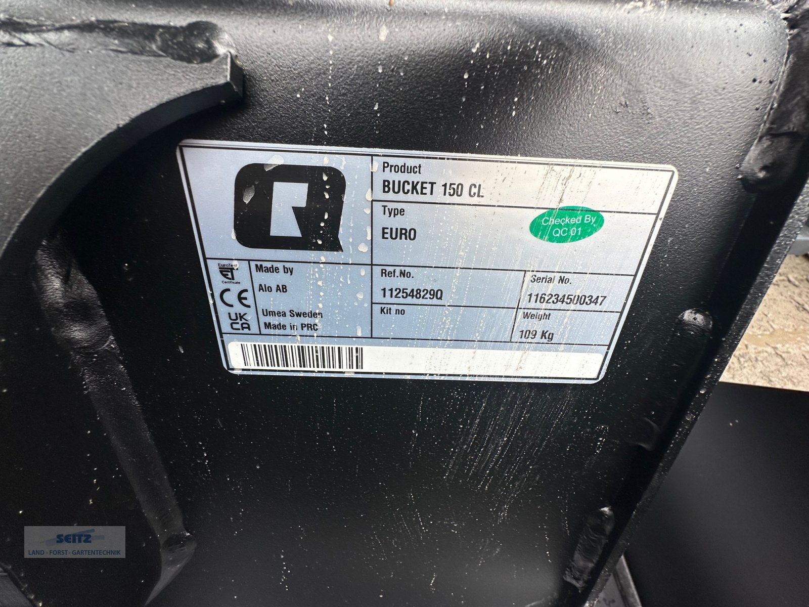 Ladeschaufel του τύπου Quicke CL 150, Neumaschine σε Lindenfels-Glattbach (Φωτογραφία 2)