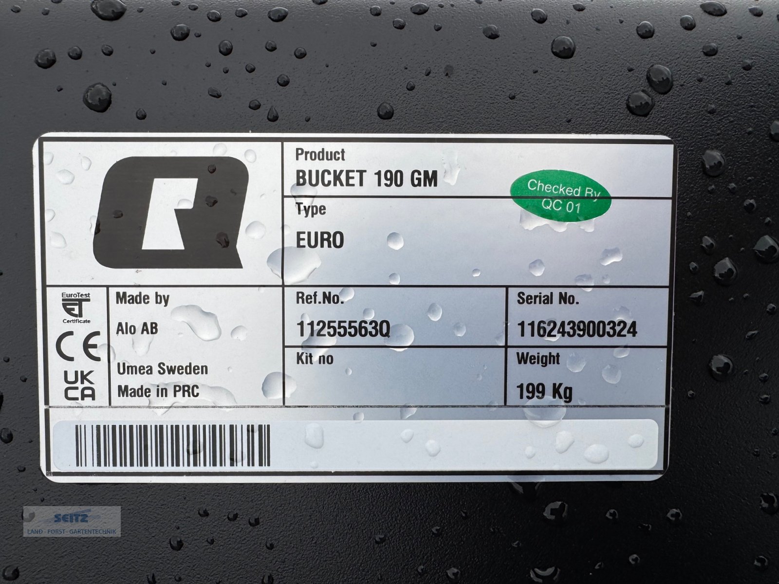 Ladeschaufel typu Quicke GM 190, Neumaschine v Lindenfels-Glattbach (Obrázek 4)