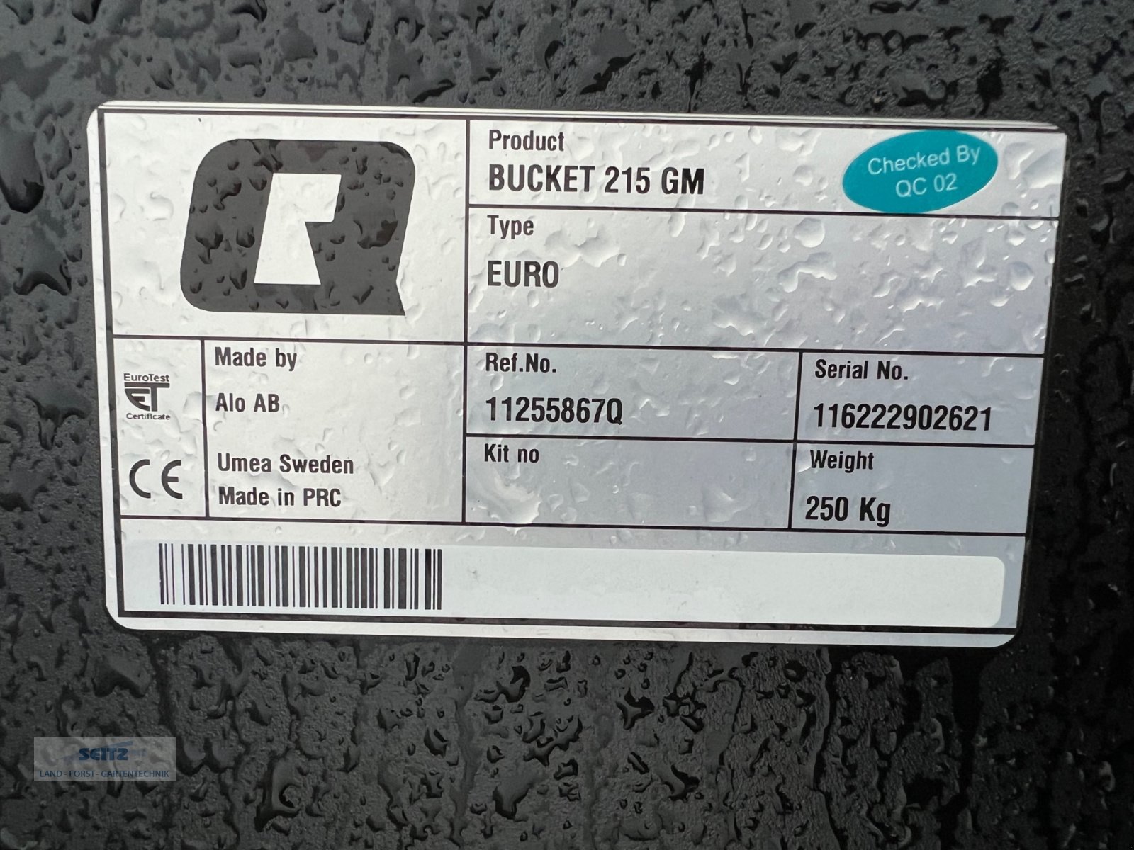 Ladeschaufel typu Quicke GM 215, Neumaschine v Lindenfels-Glattbach (Obrázek 2)