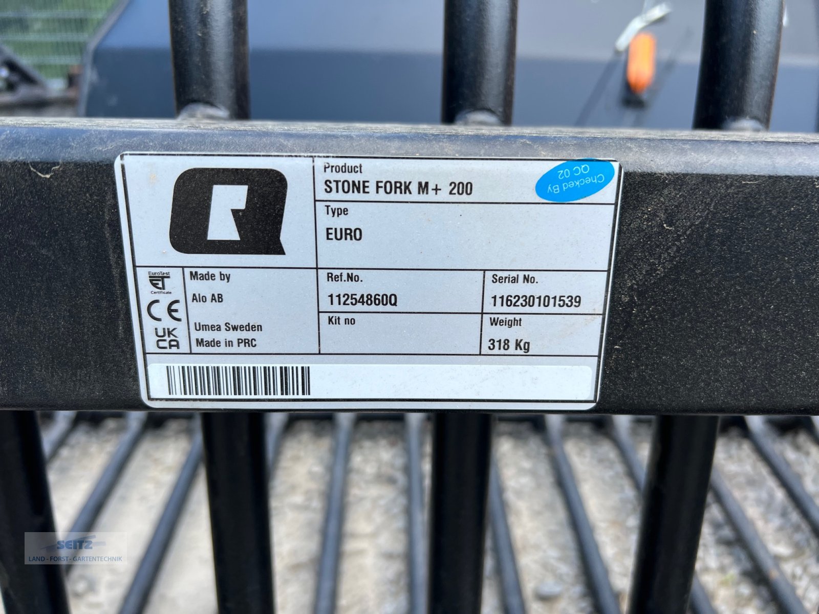 Ladeschaufel des Typs Quicke Steingabel 200 EURO, Neumaschine in Lindenfels-Glattbach (Bild 4)