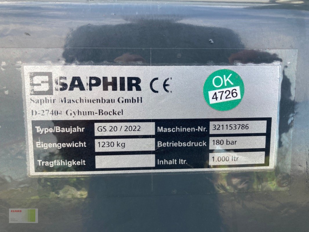 Ladeschaufel du type Saphir GS 20 Hochkippschaufel (Euro), Neumaschine en Alveslohe (Photo 12)