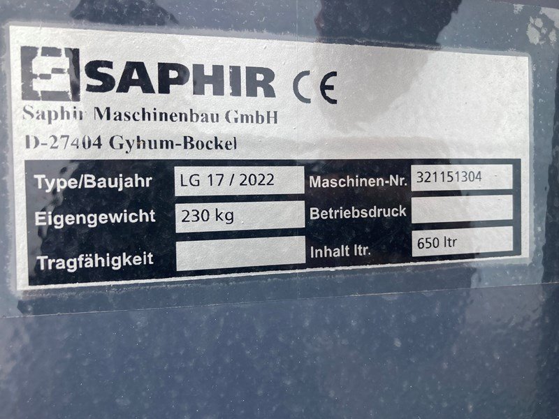 Ladeschaufel des Typs Saphir LG 17/ 2022, Neumaschine in Landquart (Bild 2)