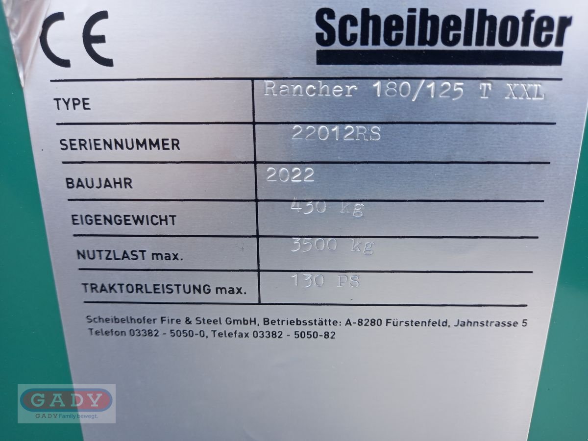 Ladeschaufel des Typs Scheibelhofer RANCHER 180/125 TWIN XXL, Neumaschine in Lebring (Bild 12)