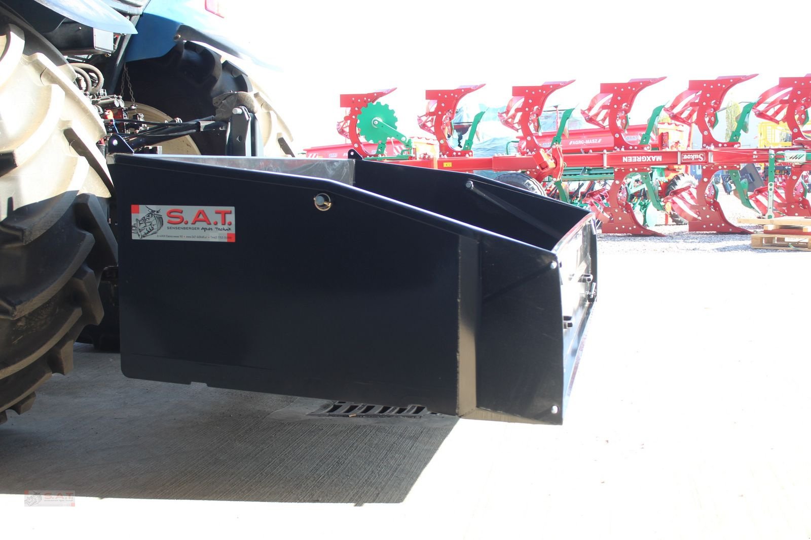 Ladeschaufel Türe ait Sonstige 1800-Heckschaufel-Heckcontainer, Neumaschine içinde Eberschwang (resim 3)