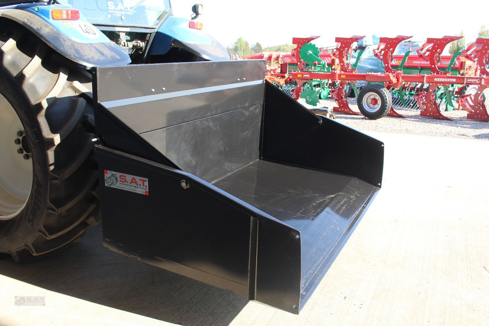 Ladeschaufel Türe ait Sonstige 1800-Heckschaufel-Heckcontainer, Neumaschine içinde Eberschwang (resim 12)