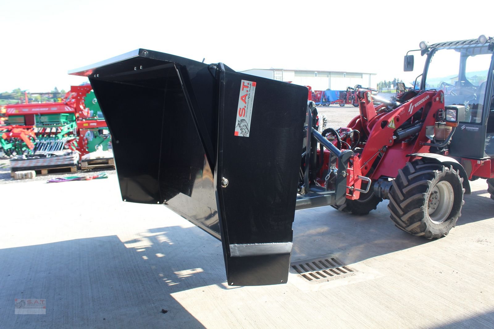 Ladeschaufel Türe ait Sonstige 1800-Heckschaufel-Heckcontainer, Neumaschine içinde Eberschwang (resim 19)