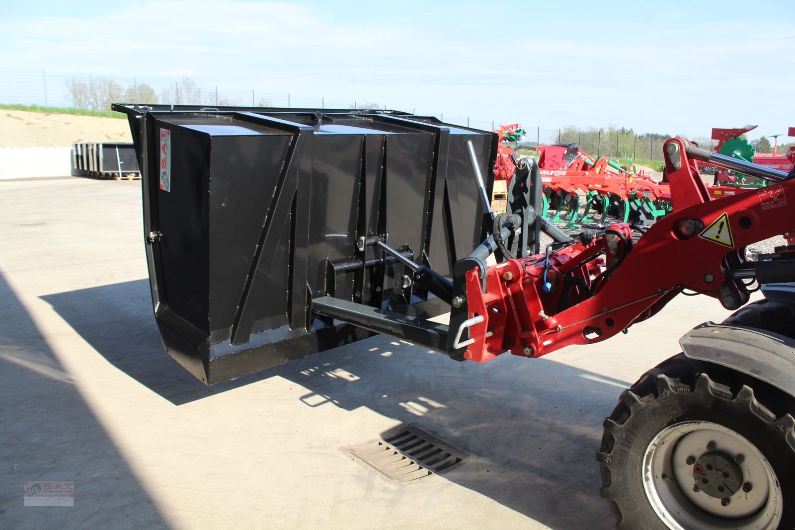 Ladeschaufel Türe ait Sonstige 1800-Heckschaufel-Heckcontainer, Neumaschine içinde Eberschwang (resim 21)