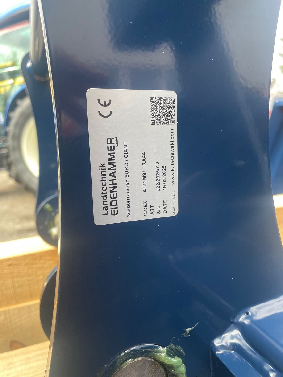 Ladeschaufel des Typs Sonstige ADAPTERRAHMEN EURO AUF EUROTRAC / GIANT, Neumaschine in Burgkirchen (Bild 3)