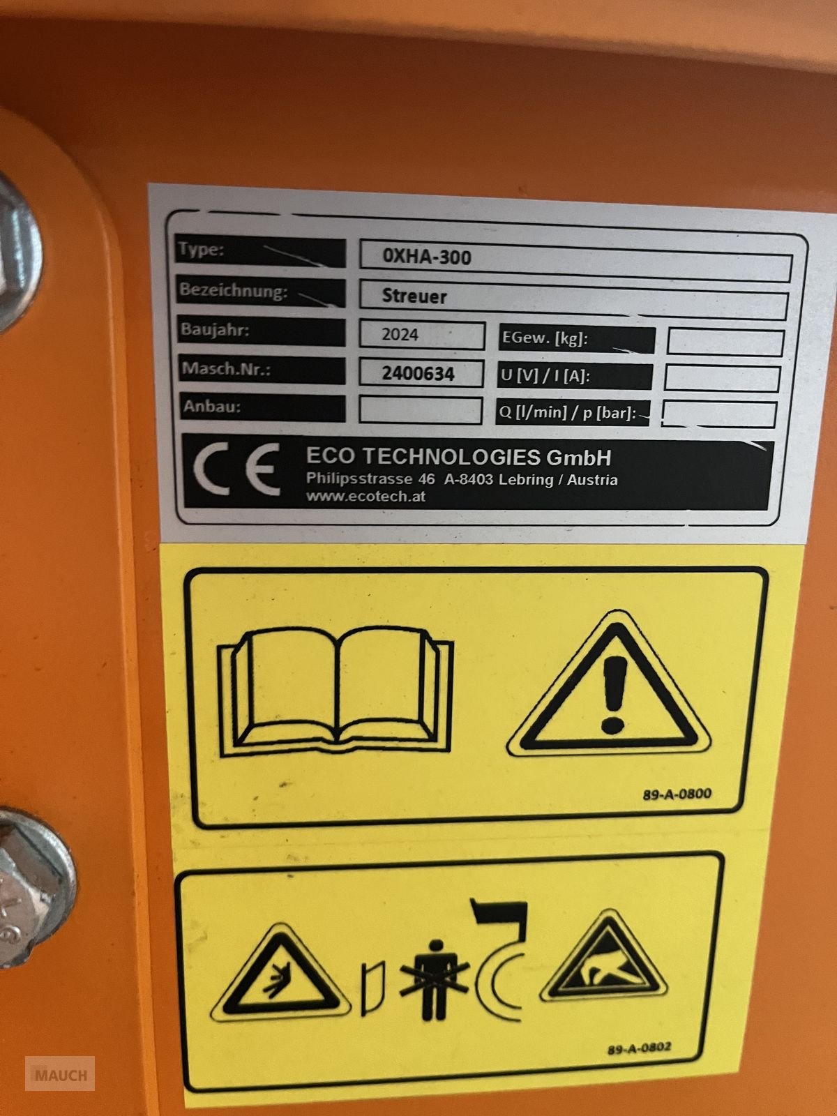 Ladeschaufel des Typs Sonstige Eco Walzenstreuer XHA300 mit Dreipunkt, Gebrauchtmaschine in Burgkirchen (Bild 11)