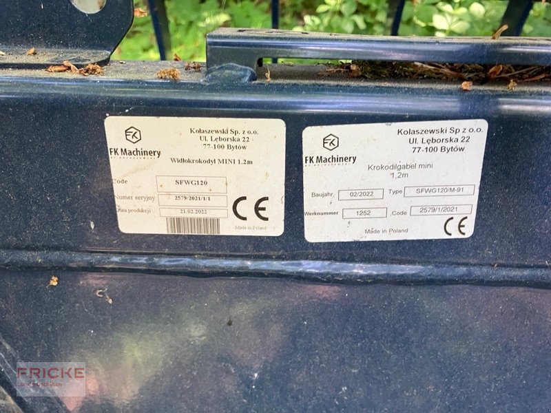 Ladeschaufel Türe ait Sonstige FK Machinery Greifschaufel 1,20, Gebrauchtmaschine içinde Bockel - Gyhum (resim 5)