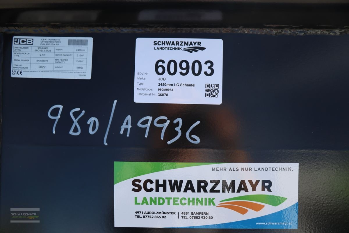 Ladeschaufel des Typs Sonstige JCB 2450mm LG Schaufel Wekzeug JCB Q-Fit, Vorführmaschine in Gampern (Bild 18)