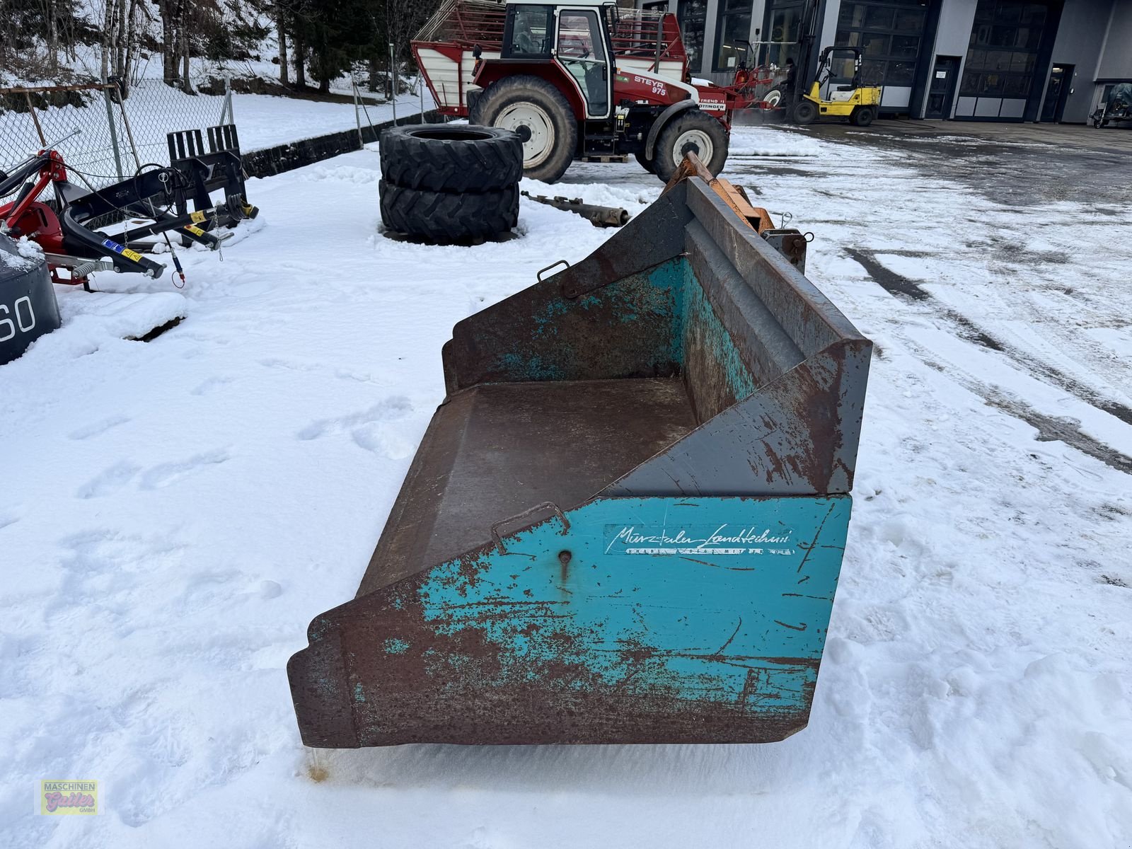 Ladeschaufel Türe ait Sonstige Kippschaufel 200cm mit Dreipunktaufnahme, Gebrauchtmaschine içinde Kötschach (resim 4)