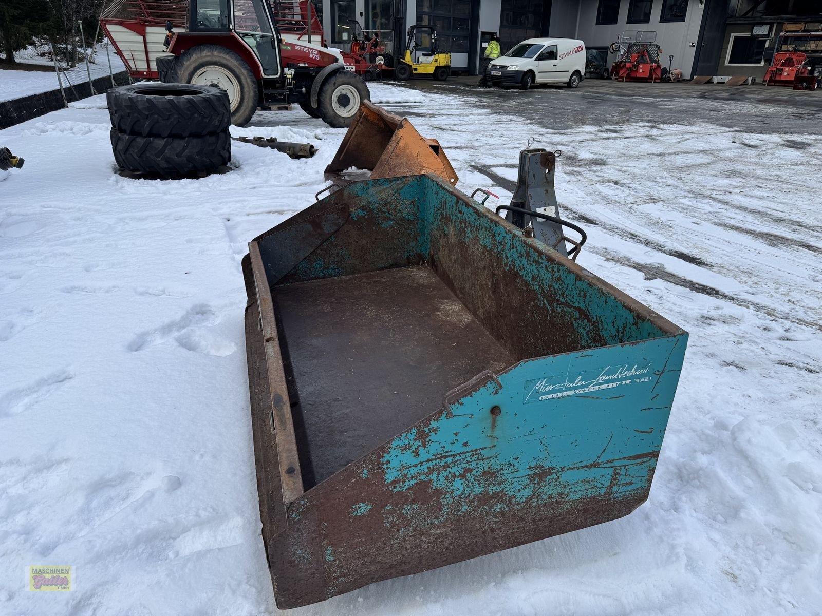 Ladeschaufel Türe ait Sonstige Kippschaufel 200cm mit Dreipunktaufnahme, Gebrauchtmaschine içinde Kötschach (resim 18)