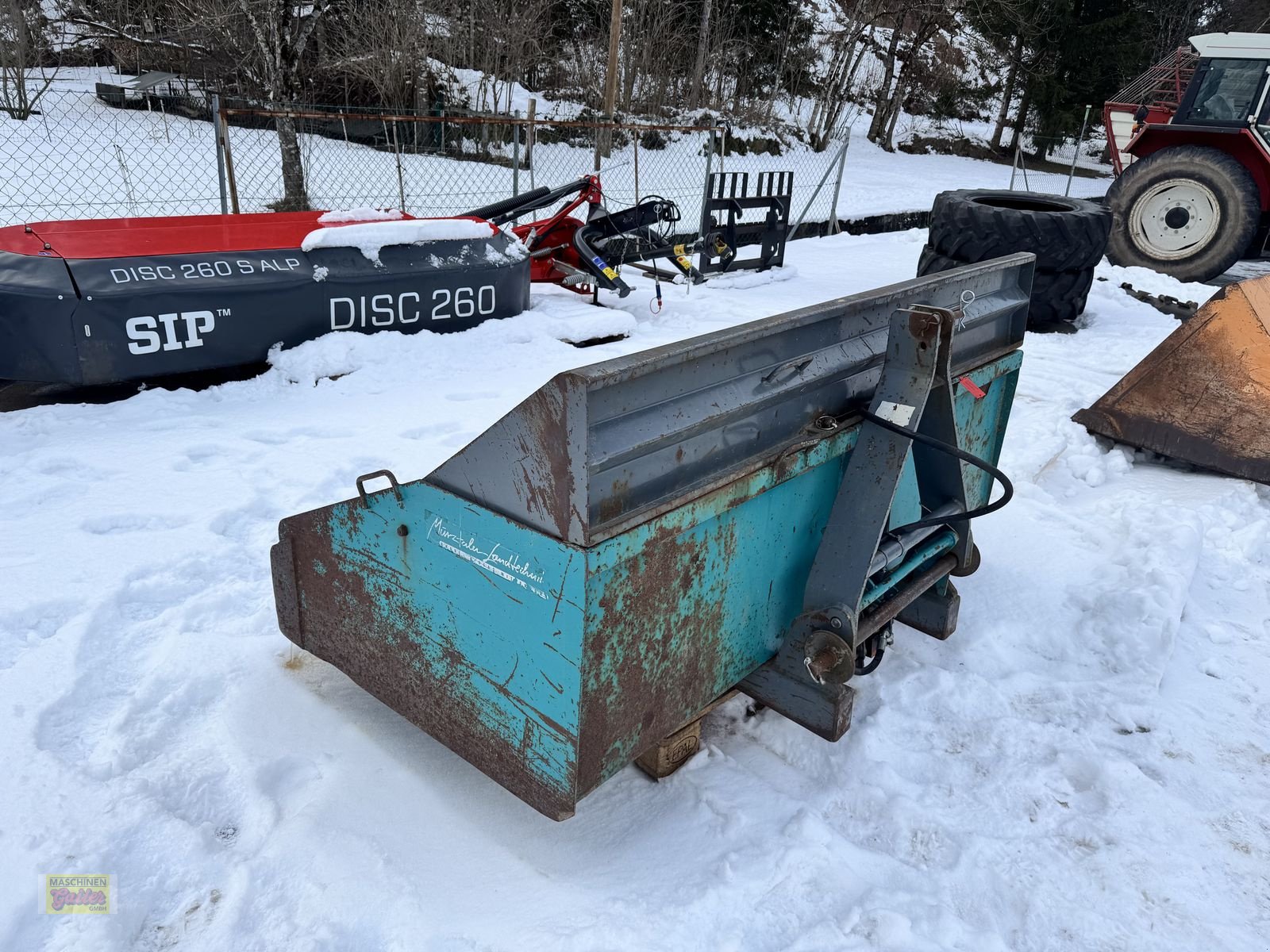 Ladeschaufel Türe ait Sonstige Kippschaufel 200cm mit Dreipunktaufnahme, Gebrauchtmaschine içinde Kötschach (resim 3)