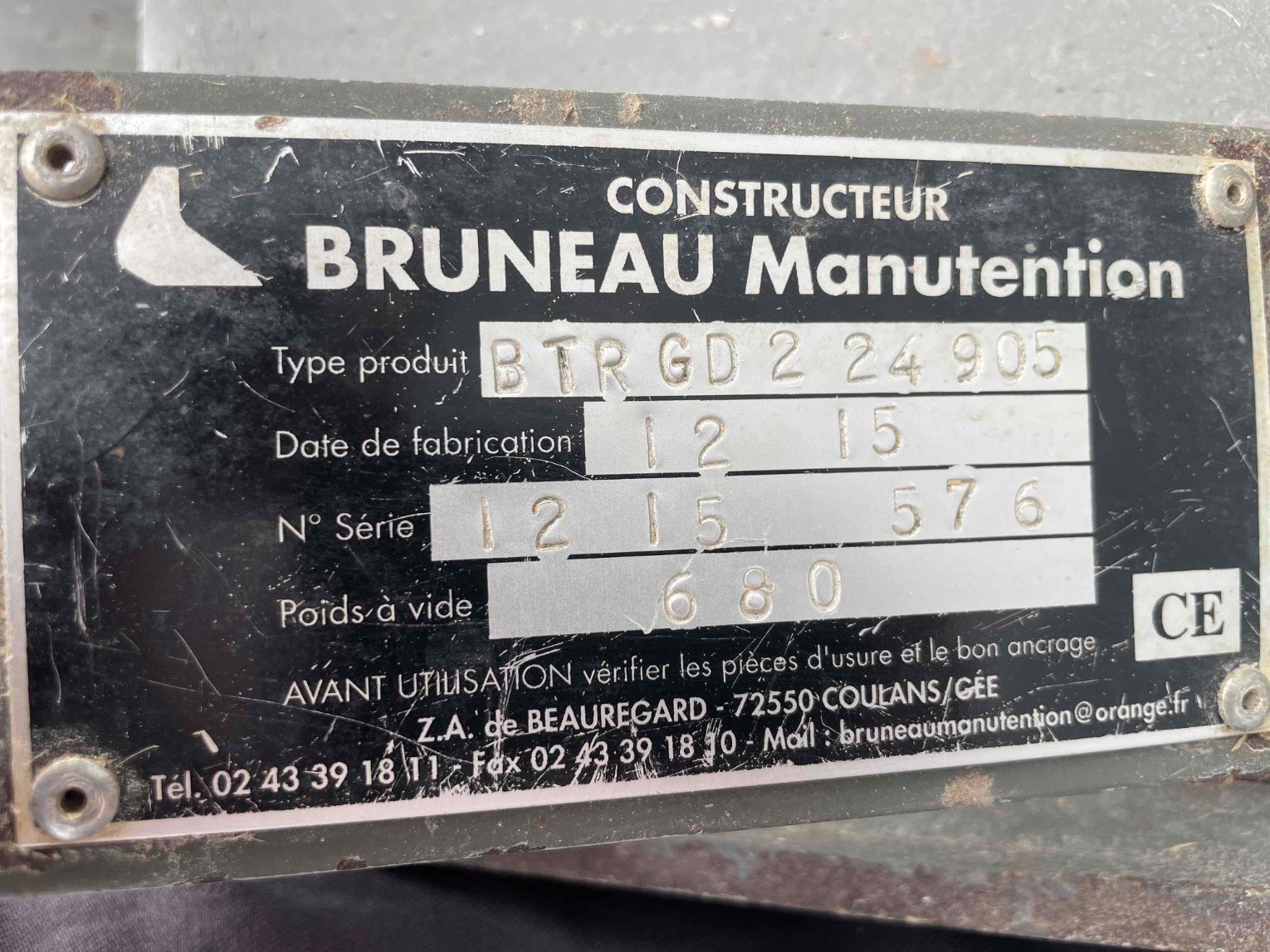 Ladeschaufel Türe ait Sonstige Multibenne BMS 2M45 Bruneau, Gebrauchtmaschine içinde SAINT CLAIR SUR ELLE (resim 5)