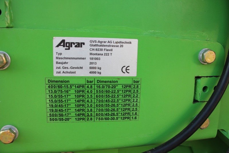 Ladewagen typu Agrar Schneider Montana 222 T, Gebrauchtmaschine v Balterswil (Obrázek 3)