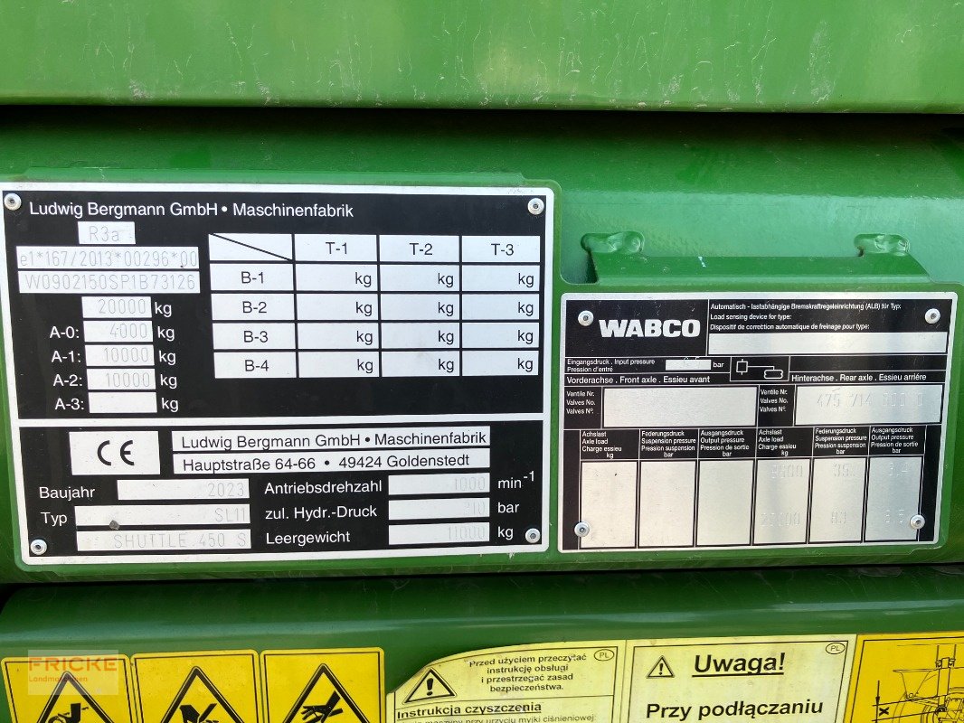 Ladewagen typu Bergmann Shuttle 450 S, Gebrauchtmaschine w Bockel - Gyhum (Zdjęcie 12)