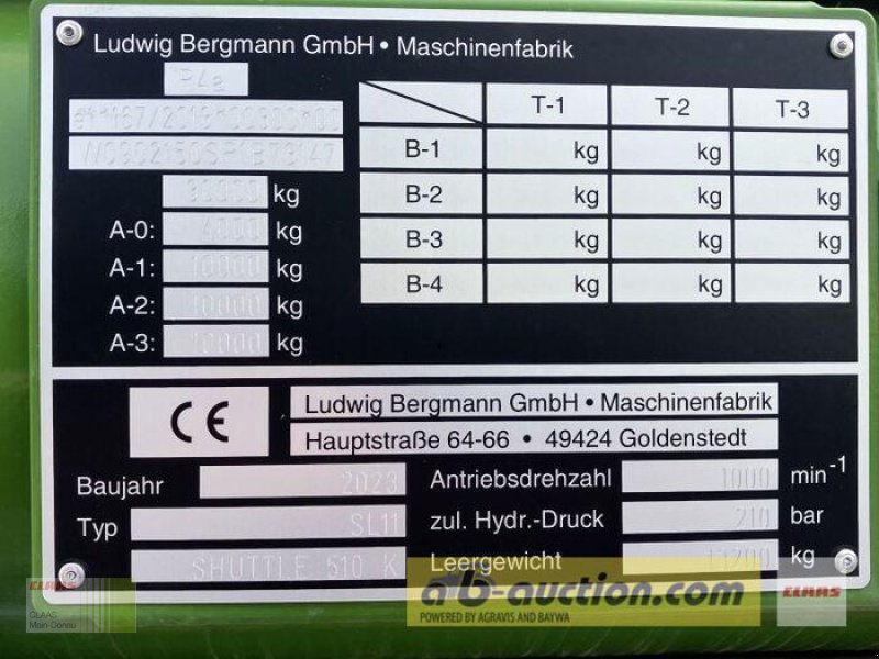 Ladewagen a típus Bergmann SHUTTLE 510 K, Gebrauchtmaschine ekkor: Wassertrüdingen (Kép 3)