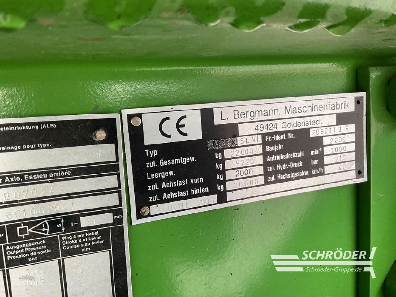 Ladewagen typu Bergmann SHUTTLE 700 S, Gebrauchtmaschine v Wildeshausen (Obrázek 26)