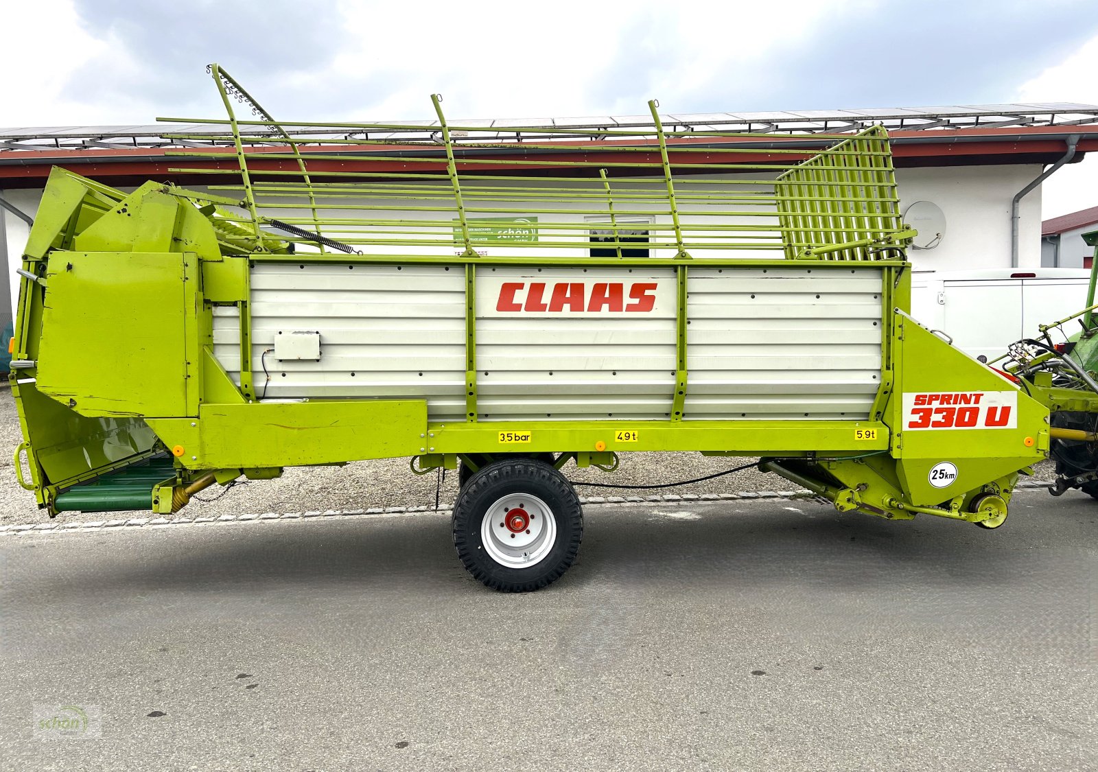 Ladewagen Türe ait CLAAS Sprint 330 U in einem guten Zustand und mit neuen 19-er Breitreifen, Gebrauchtmaschine içinde Burgrieden (resim 12)