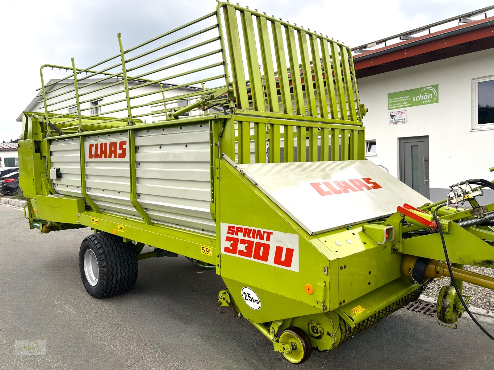 Ladewagen Türe ait CLAAS Sprint 330 U in einem guten Zustand und mit neuen 19-er Breitreifen, Gebrauchtmaschine içinde Burgrieden (resim 13)